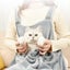 Comfortable Apron For Holding Cats Soft Kitten Bib Kangaroo Pocket Pet Clothe... Carousel 5