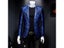 Plus Size 6XL-M Luxury Men Jacquard Slim Fit Blazer Stage Performance Metal Carousel 1