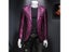 Plus Size 6XL-M Luxury Men Jacquard Slim Fit Blazer Stage Performance Metal Carousel 3