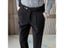 Fall Winter Men's Wool Blend Grey Frosted Embroidered Dress Pants 28 36 Carousel 3
