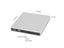 USB 2.0 DVD Recorder Slim External Optical Drive Combo DVD ROM Player CD-RW Carousel 6