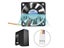 DC 12V 50mm 9 Blade 3Pin Cooling Fan For CPU 22cm USB Powered Carousel 2