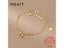INZATT 925 Sterling Silver 18K Gold Bell Lip Chain Anklet For Fashion Women Carousel 3