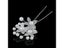 1PC Crystal Pearl Hairpin U Shaped Flower Hairpin Stick Rhinestone Pearl Hair Carousel 5