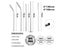 4pcs 6*130/160mm Kids Metal Straws 304 Stainless Steel With Brush For Carousel 6