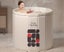 Household adult folding bathtub portable soaking bathtub glacial white70CM Carousel 1
