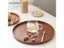 Kemorela 4 Sizes Round Acacia Wood Serving Tray Decorative Tray Farmhouse Carousel 3