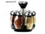 6Pcs Rotating Stainless Steel Cruet Set With Salt And Pepper Shakers Carousel 6