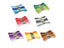 8pcs Lot Multicolor Cotton Cross Stitch Thread Embroidery Thread Kit Carousel 4