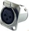 AC3FDZ :: Amphenol XLR Panel Mount (Female) - 3 pole NICKEL Carousel 1