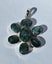 Genuine 7 stone Green Emerald Sterling Silver 925 Pendant Carousel 1