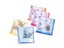 3Pcs 28x28cm Vintage Cotton Women's Embroidered Hanky Carousel 3