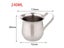 Stainless Steel Milk Jug Frothing Pitcher Espresso Milk Frother Cream Cup Carousel 1