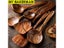 1-7 Pieces/set Teak Kitchen Accessory Kit With Spoon Colander Spoon Carousel 3
