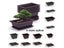 1pc Minimalist Imitation Purple Clay Flowerpot Succulent Bonsai Pot Plastic Carousel 5