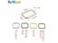 10pcs/pack Metal Wire Formed Rectangle Ring Loops For Webbing 10 12 15 20 25 32 Carousel 5