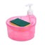 Liquid Soap Dispenser Press Type Soap Box Dishwashing Brush Pot Carousel 1