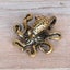Antique Bronze Octopus Figurines Paperweight Brass Ornament Metal Decor Carousel 1