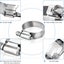 Brand New 5Pcs Hose Clamps Stainless Steel Pipe Plumbing 16-25mm *Clearance* Carousel 9
