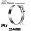 NEW new 5Pcs Hose Clamps Stainless Steel Plumb Pipe 52-76mm *Clearance* Carousel 7