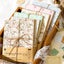 6Style 40pcs/pack Retro Material Pack Sticker Scrapbook Salt Floral Carousel 2