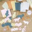 6Style 40pcs/pack Retro Material Pack Sticker Scrapbook Salt Floral Carousel 6