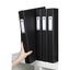 Marbig Deluxe 4 D-Ring 38mm A3 Binder Portrait File Document Organiser Black Carousel 2