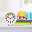 NeXtime Sophia Plastic 12.5x13cm Desk Bedside Alarm Clock Analogue w Night Light Carousel 7