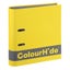 ColourHide A4 70mm 375 Sheets Silky Touch Lever Arch File Paper Organiser Yellow Carousel 1