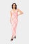 Huffer Mimi Shift Midi Dress in Pink/Scarlet Carousel 1