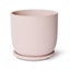 E Style Allegra 19cm Ceramic Plant Pot w Saucer Home Decor Planter Pink Carousel 1