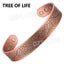 Pure Copper Magnetic Bracelet Arthritis Pain Relief Bangle Healing Therapy Gift Carousel 11