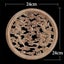 Round Wood Applique Wood Decal Wood Mouldings Onlay Unpainted European Ca CHK177 Carousel 7