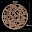Round Wood Applique Wood Decal Wood Mouldings Onlay Unpainted European Ca CHK177 Carousel 8
