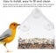 Window Bird Feeder Roof Shape Transparent Acrylic Hanging Suction Bird Cage, De Carousel 5