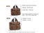 Men's Canvas Vintage Casual Briefcase Man Business Shoulder Messenger Carousel 7