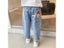 New Lovely Cartoon Kids Jeans Spring Autumn Casual Elastic Waist Girls Denim Carousel 9