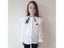Children Girl Clothes Embroidered Cartoon Big Lapel Shirt Autumn Spring White Carousel 8
