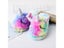 Winter Warm Plush Slippers Rainbow Unicorn For Kids Indoor Bedroom Carousel 5