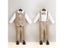 Boys Spring Summer Khaki Striped Suit Set For Birthday Party/Wedding Carousel 10