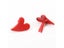Red White Heart Brads Scrapbooking Embellishment Fastener Brads Metal Crafts Carousel 5