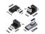 1pc USB Adapter 90 Degree Right Angle USB Female To USB Male Adapter 10Gbps Carousel 6