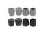 4 Pcs Ferrule Rubber Crutch Tip For Broken Ground Rock Mud Anti-skid Carousel 6