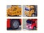 Remote Control Fire Truck Toy Model Toys For Boy RC Engineering Mixing Crane Carousel 5