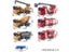 Remote Control Fire Truck Toy Model Toys For Boy RC Engineering Mixing Crane Carousel 7
