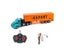 1:48 4CH RC Truck Engineering Truck Tractor Electric Heavy Transport Truck Dump Carousel 5