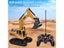 2CH 5CH 6CH 1 24 RC Mini Excavator Bulldozer Dump Truck Crane For Kids Gift Carousel 2
