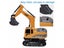 2CH 5CH 6CH 1 24 RC Mini Excavator Bulldozer Dump Truck Crane For Kids Gift Carousel 3