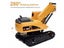 2CH 5CH 6CH 1 24 RC Mini Excavator Bulldozer Dump Truck Crane For Kids Gift Carousel 4