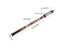 1Pc Chinese Ethnic Instrument Black Bamboo Bawu Pipe BaWu Flute Tune G Carousel 5